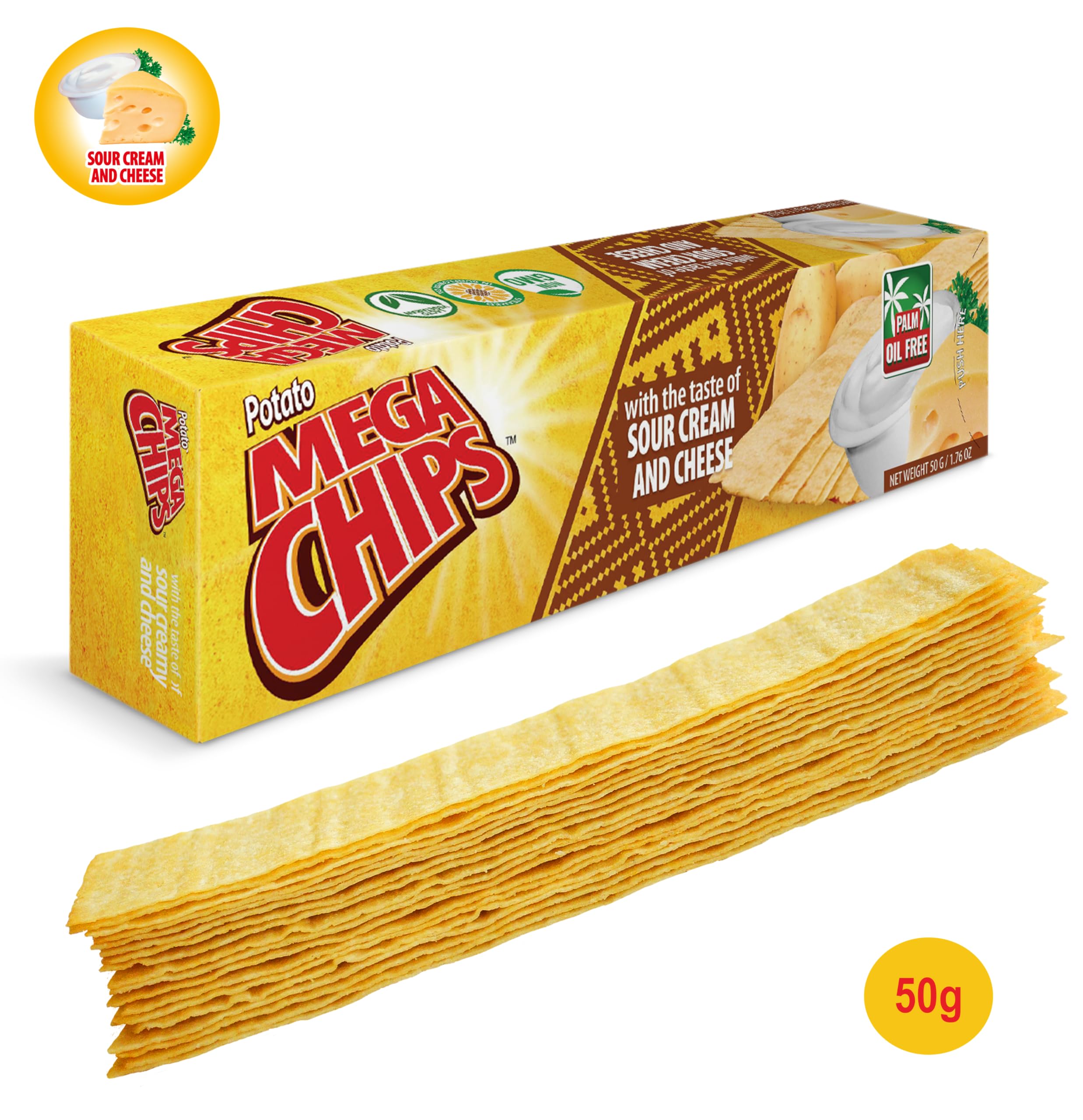 Mega Chips Thai Pepper & Sour Cream and Cheese Flavour Combo